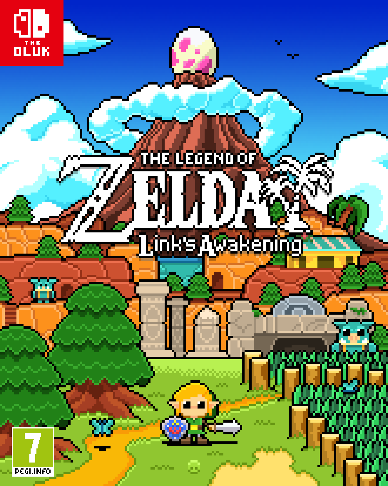 The Legend of Zelda Link pixel art