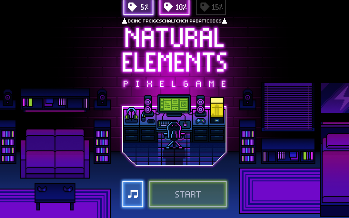 Natural Elements Pixel Game